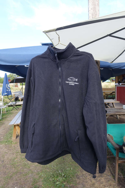 Fleece - Navy med broderad logotyp